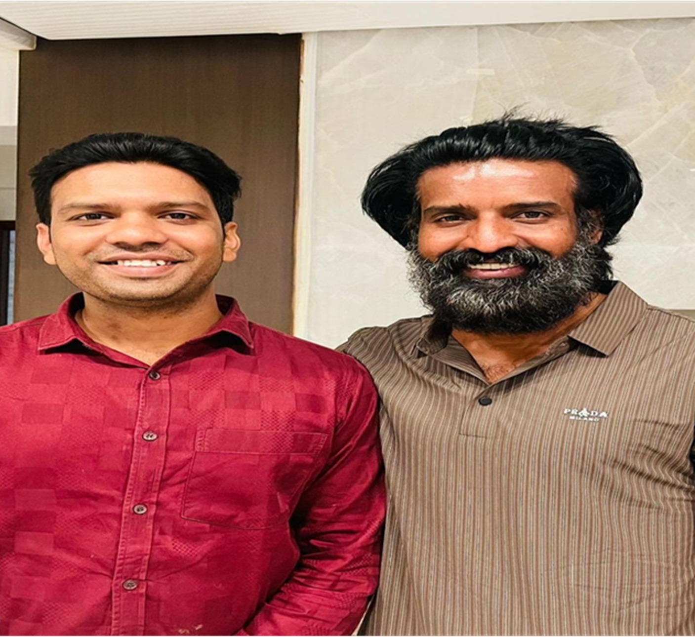 Royal Home Decors with an actor client at his home